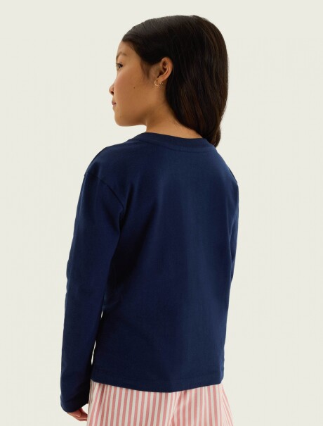 BLUSA DE MANGA LARGA CON ESTAMPADO BLUSA ML FEM
