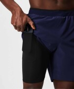 Short Con Malla The Fundamental Short II Lined 7" Hombre Deep Navy