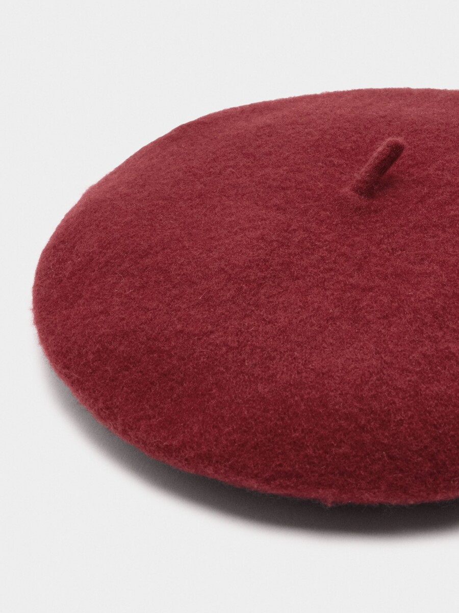 Boina De Lana rojo