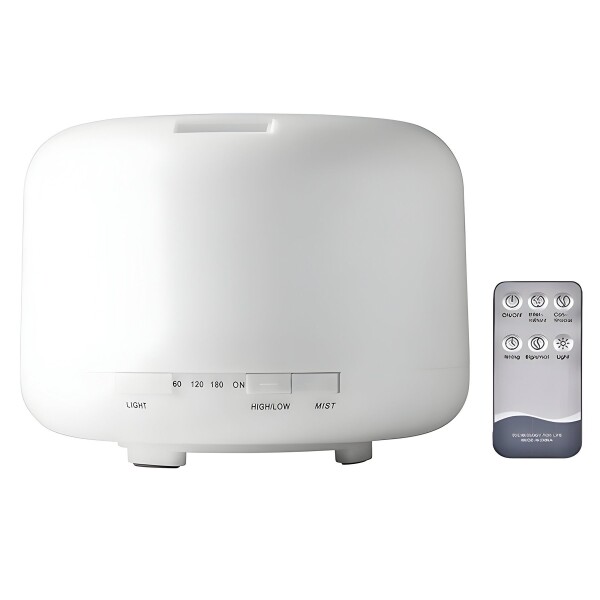 Aromatizador Difusor Humidificador Perfume Luces Led 500 Ml® Variante Color Blanco
