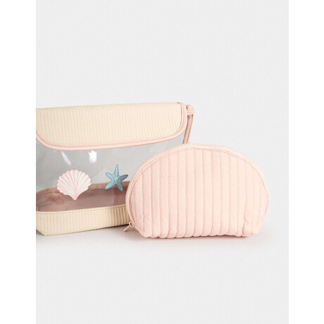 Set De Portacosméticos Combinacion Bicolor