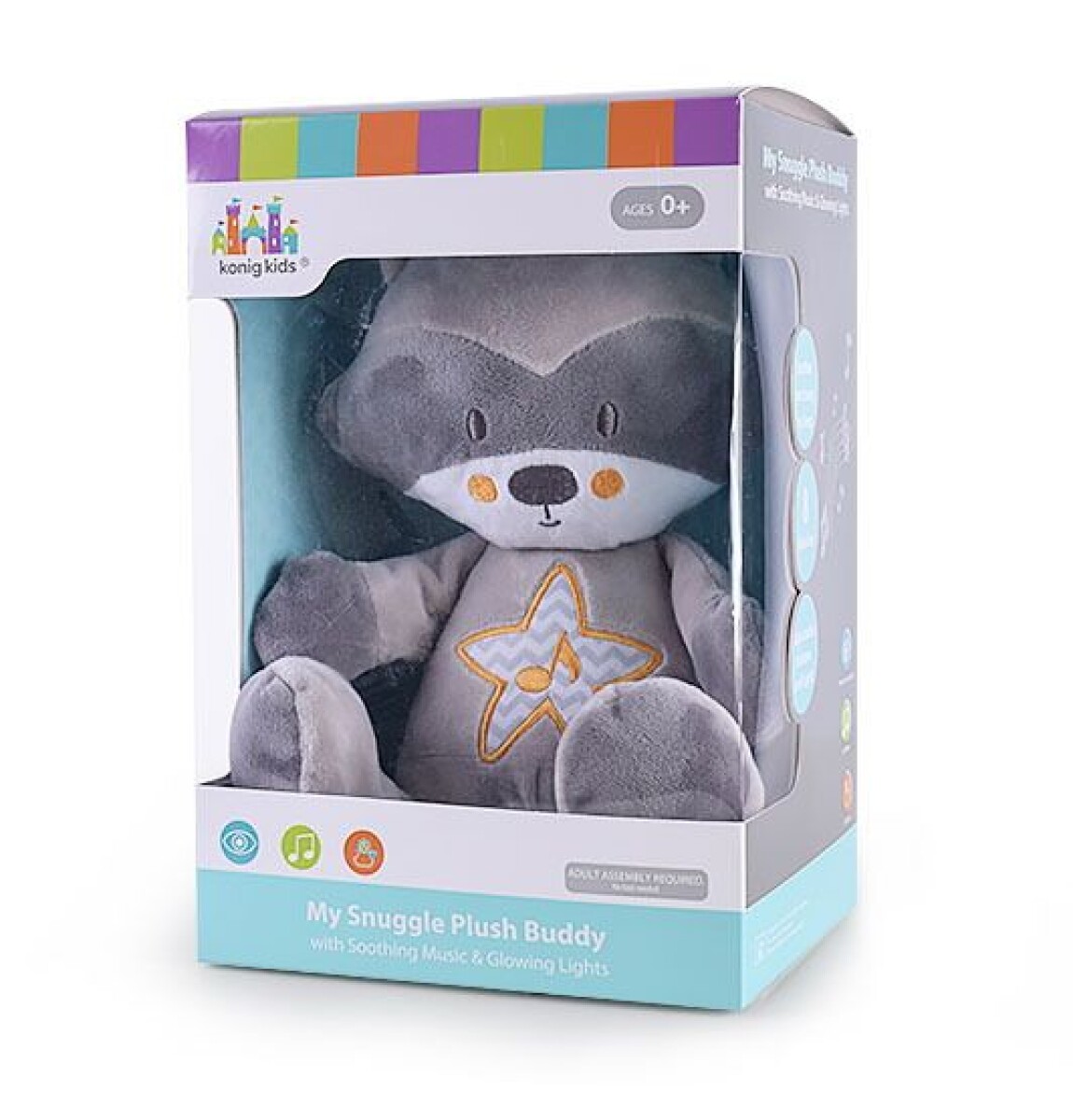 Veladora con Luz y Música para la Noche - MAPACHE 