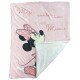 Frazada infantil en franela y corderito 75x100cm Minnie