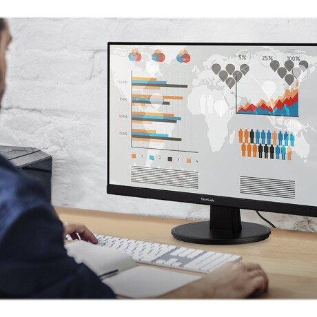 ViewSonic VA2447-MHU - Monitor LED - 24" (23.8" visible) - 1920 x 1080 Full HD (1080p) @ 75 Hz - MVA - 250 cd/m² - 3000:1 - 5 ms ViewSonic VA2447-MHU - Monitor LED - 24" (23.8" visible) - 1920 x 1080 Full HD (1080p) @ 75 Hz - MVA - 250 cd/m² - 3000:1 - 5 ms