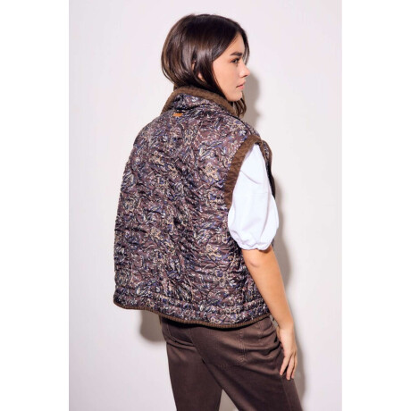 Chaleco Lavado Reversible Chocolate