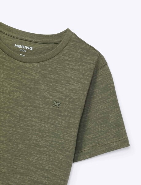 CAMISETA BÁSICA INFANTIL VERDE