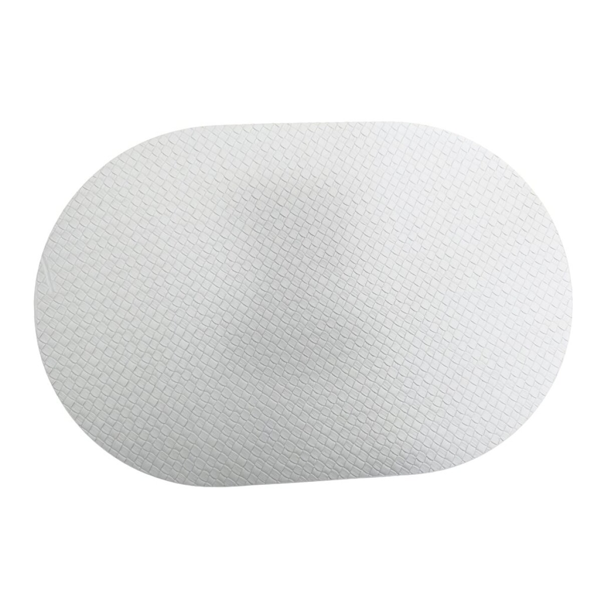 INDIVIDUAL SIMIL CUERO OVAL 45x30CM GRIS 