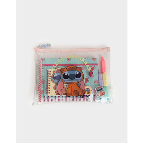 Set De Librería En Estuche De Pvc Combinacion Multicolor