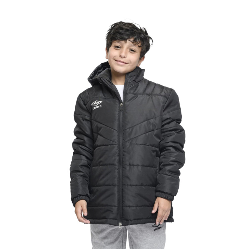 Parka Infantil Umbro New Classic Kids Negro - Blanco