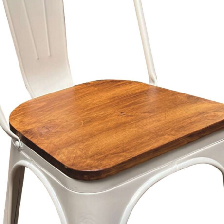 Silla asiento de Madera Tolix Blanco