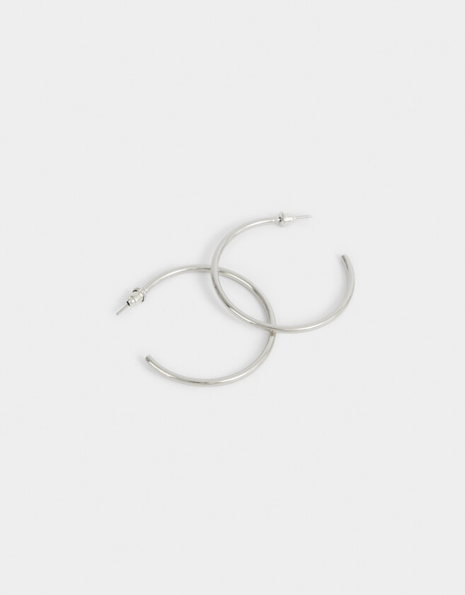 Aros Argollas De metal Argollas De Metal - Plateado