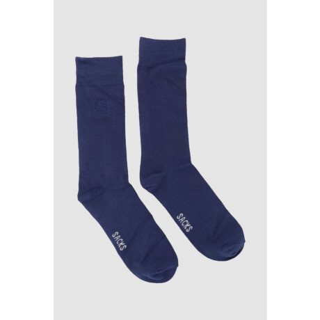 Medias de vestir en bamboo Azul