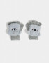 Guantes Infantiles Animalito Guantes Infantiles Mitones - Gris Melange