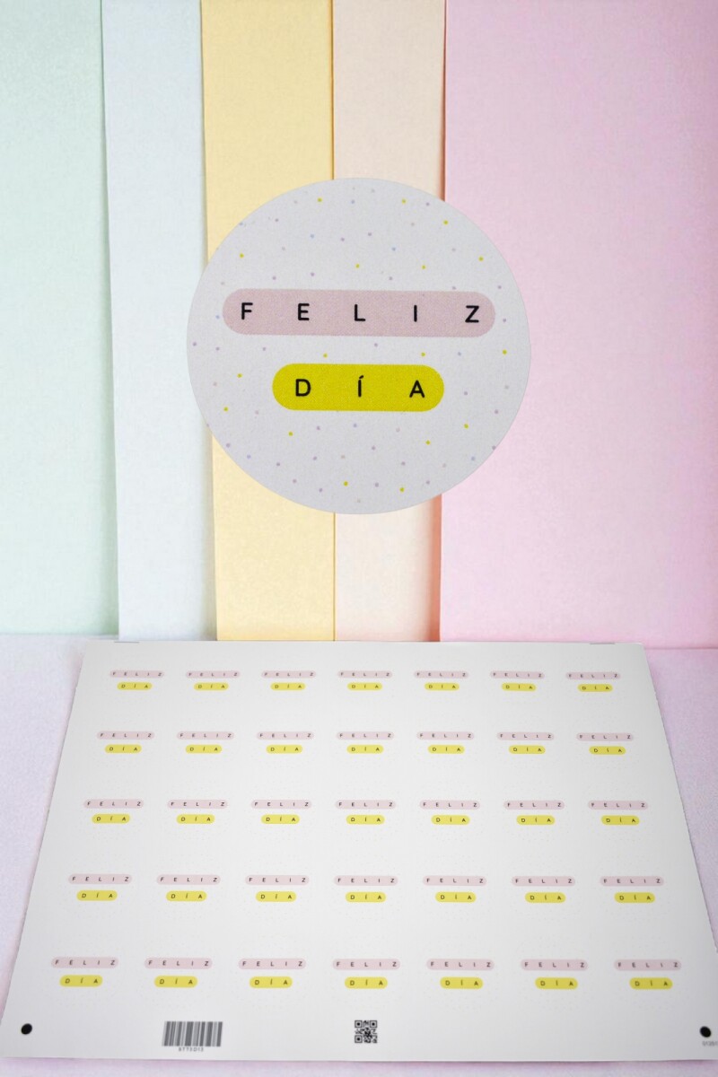 Stickers feliz dia plancha - DISEÑO 13 