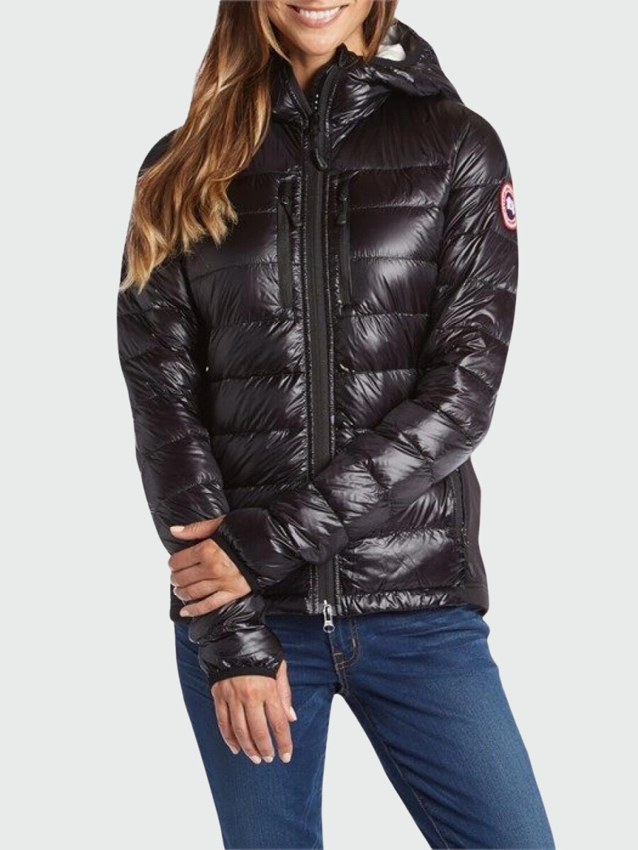 Canada Goose -Campera de nylon con capucha, Hybridge lite hoody - Negro 