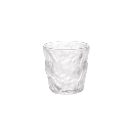 Vaso de vidrio textura piedra 300ml Sc