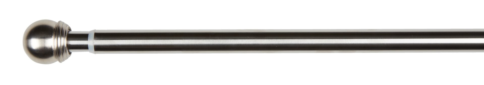 Barra cortina BALL 200-340cm acero - Plateado 