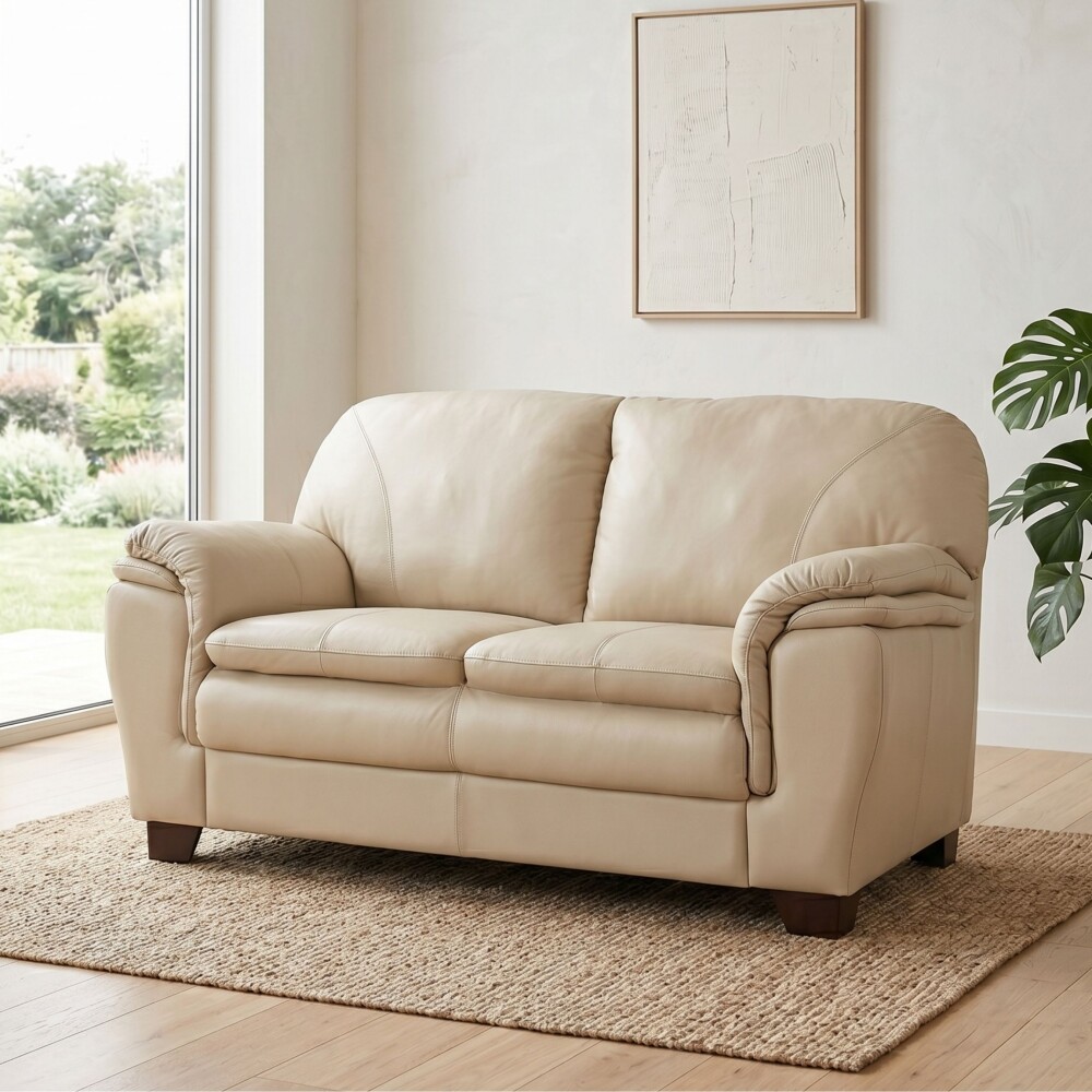 Sillón 100% Cuero - 2 Cuerpos - Monza Arena