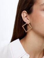 Pendientes Medianos Rombo dorado