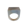 Anillo Cuadrado-Piedra Ágata gris-AN0506 conpiedra