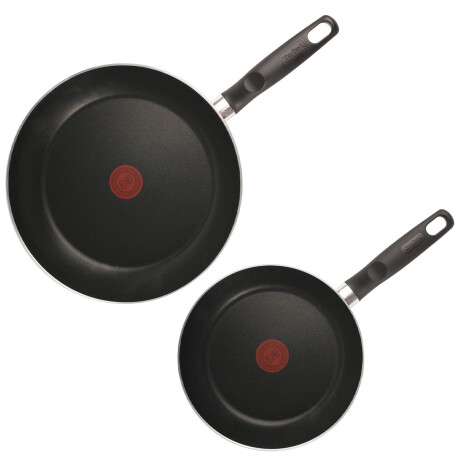 Set de 2 Sartenes Tefal | 20 cm y 24 cm | Espesor 1,7 mm | Termo Señal | 100% aluminio Set de 2 Sartenes Tefal | 20 cm y 24 cm | Espesor 1,7 mm | Termo Señal | 100% aluminio