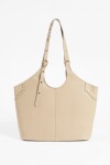 Shopper tachas antique beige