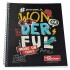 CUADERNO PAPIROS CON ESPIRAL DE 96 HOJAS TAPA WONDERFUL