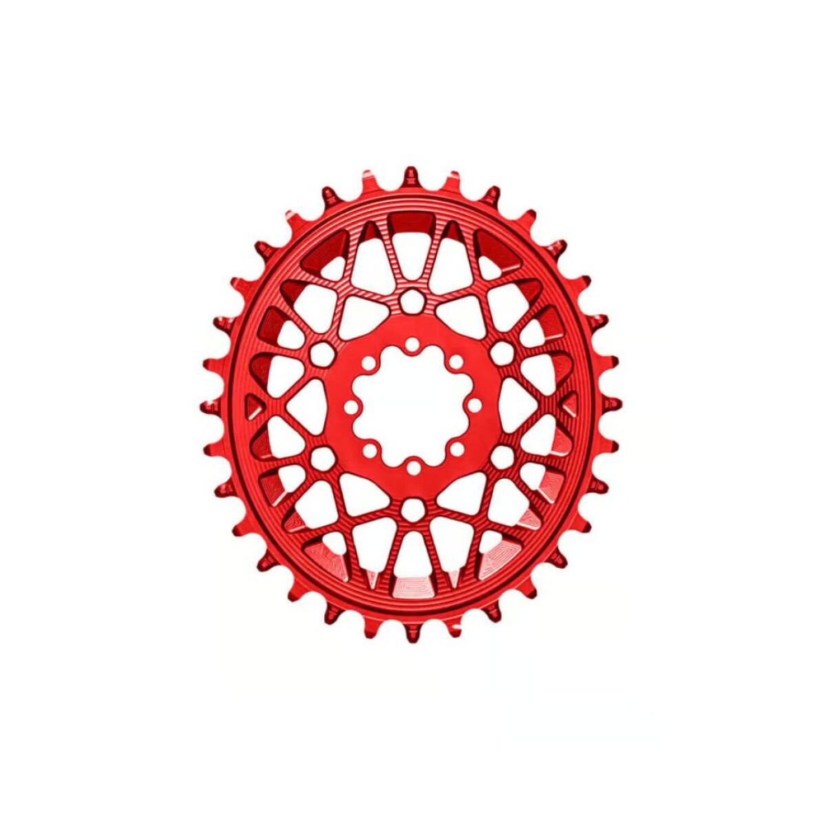 Plato Oval Absolute Black 36t T-type 8 Tornillos Sram Rojo 