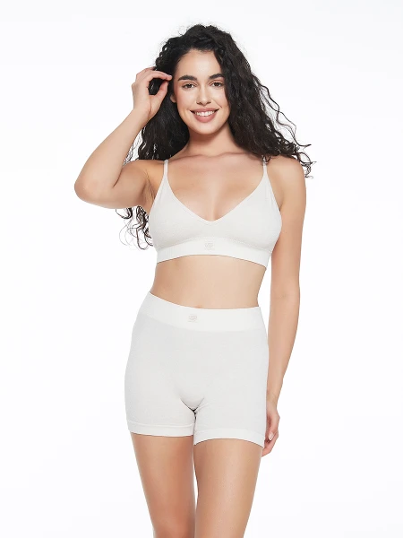 SHORT SEAMLESS GIA BEIGE MELANGE