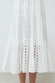 Maxi vestido broderie blanco