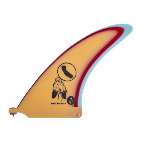 Quilla Captain Fin Andy Nieblas 7.5" SINGLE FIN -Yellow Quilla Captain Fin Andy Nieblas 7.5" SINGLE FIN -Yellow