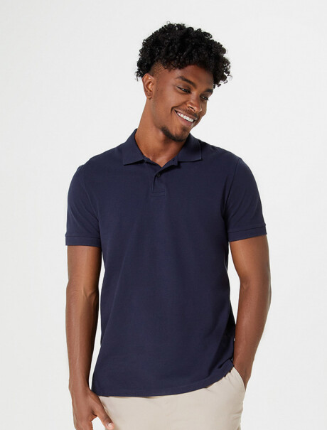 POLO BÁSICA AZUL OSCURO