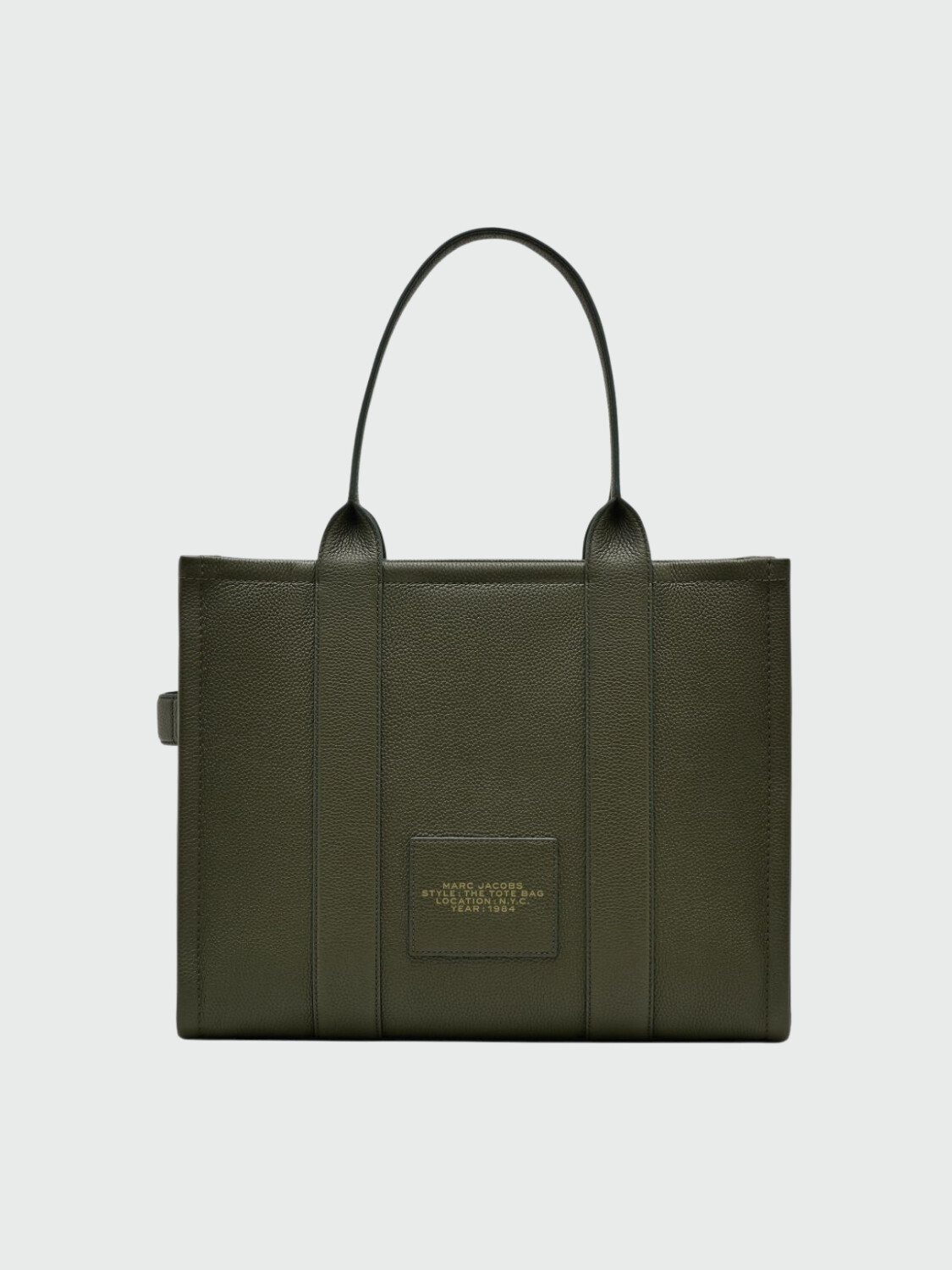 MARC JACOBS - THE LEATHER LARGE TOTE BAG Verde