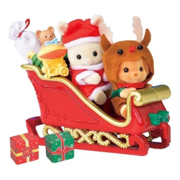 Sylvanian Families Set Trineo Baby Sleigh Ride + Accesorios Sylvanian Families Set Trineo Baby Sleigh Ride + Accesorios