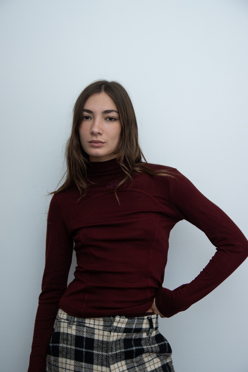 Polera Halito - BORDO 