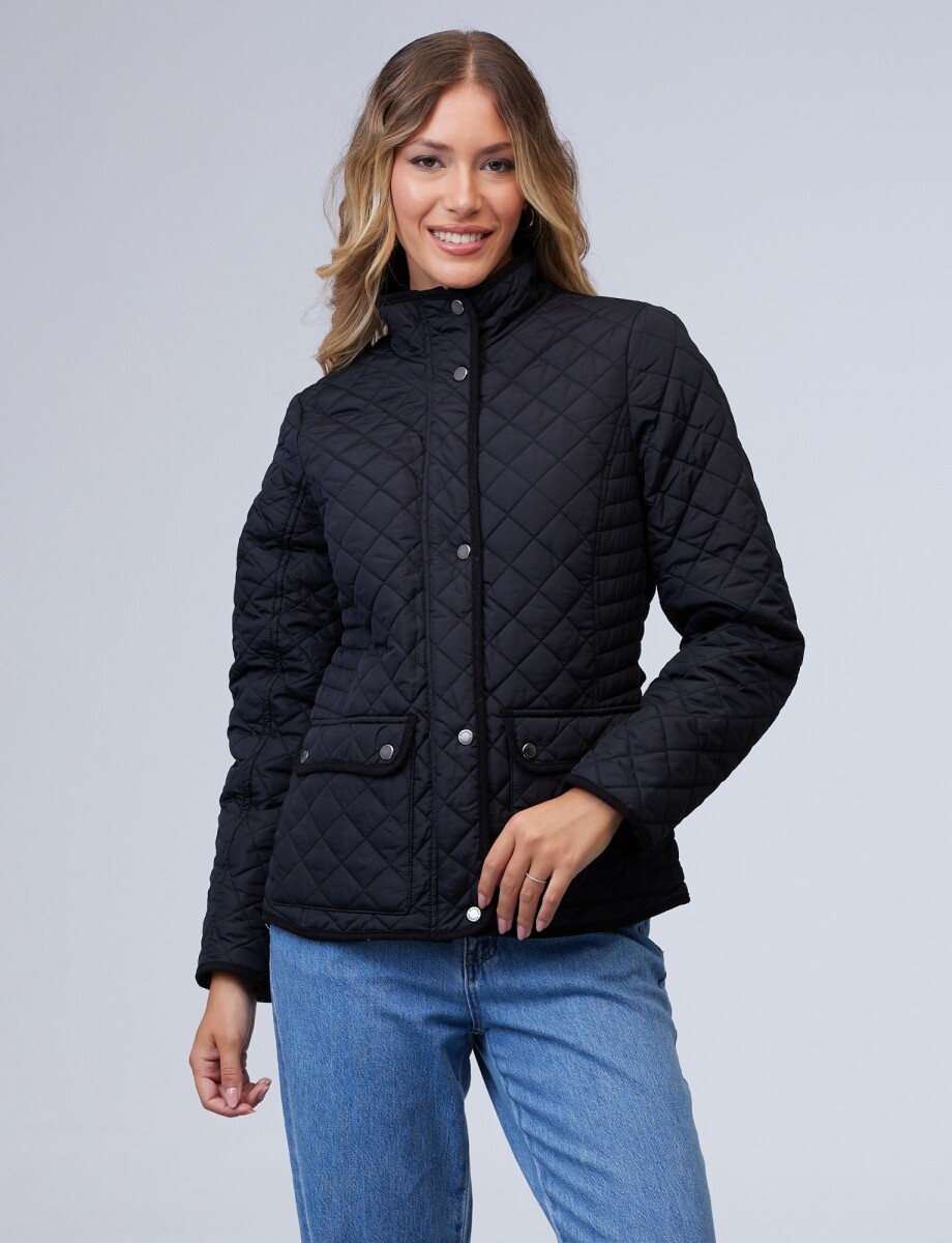 Campera Capitoneada - Negro 