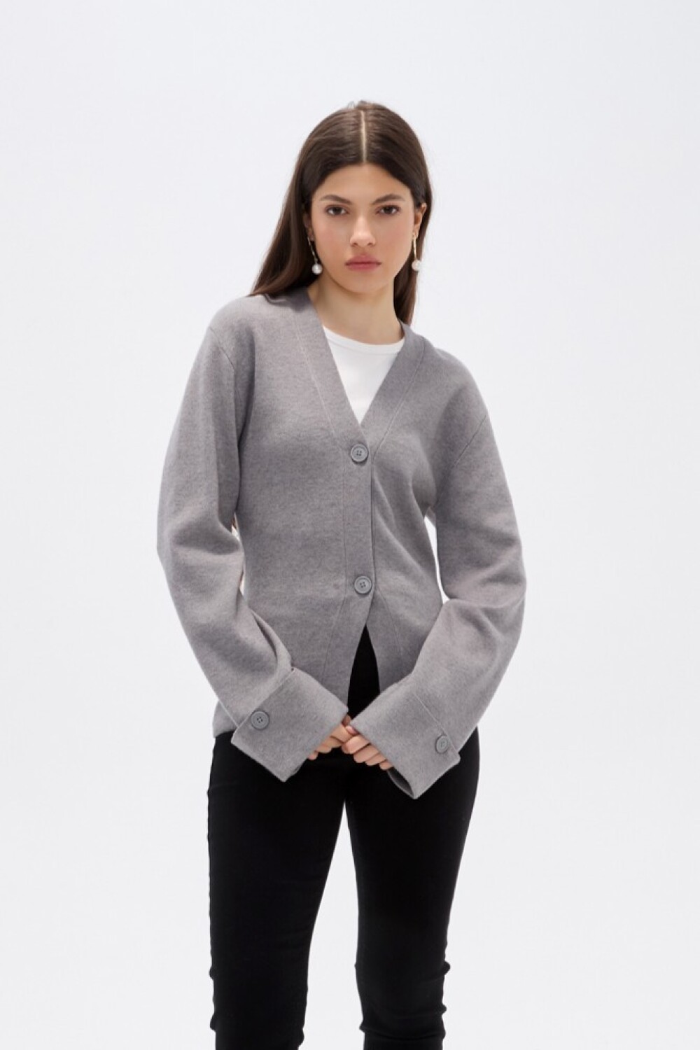 Saco Opal Gris Melange Medio