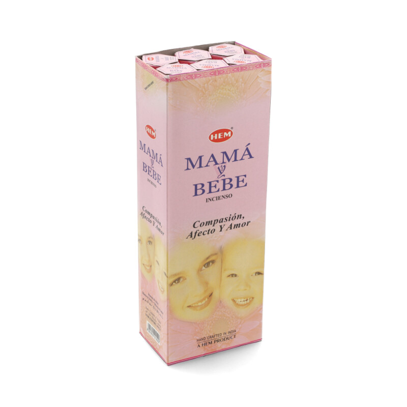 INCIENSO HEM CAJA HEXAGONAL X6 Mama Y Bebe