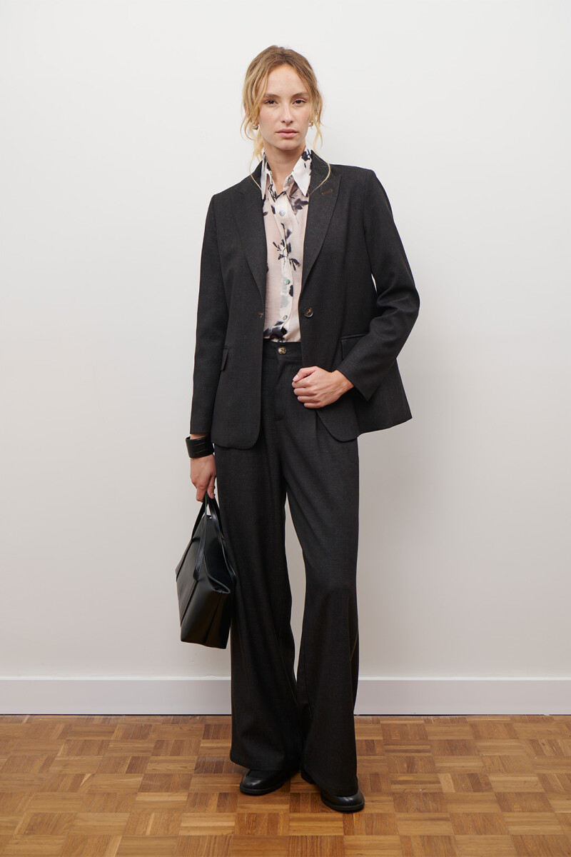 BLAZER JEAN TEXTIL NEGRO