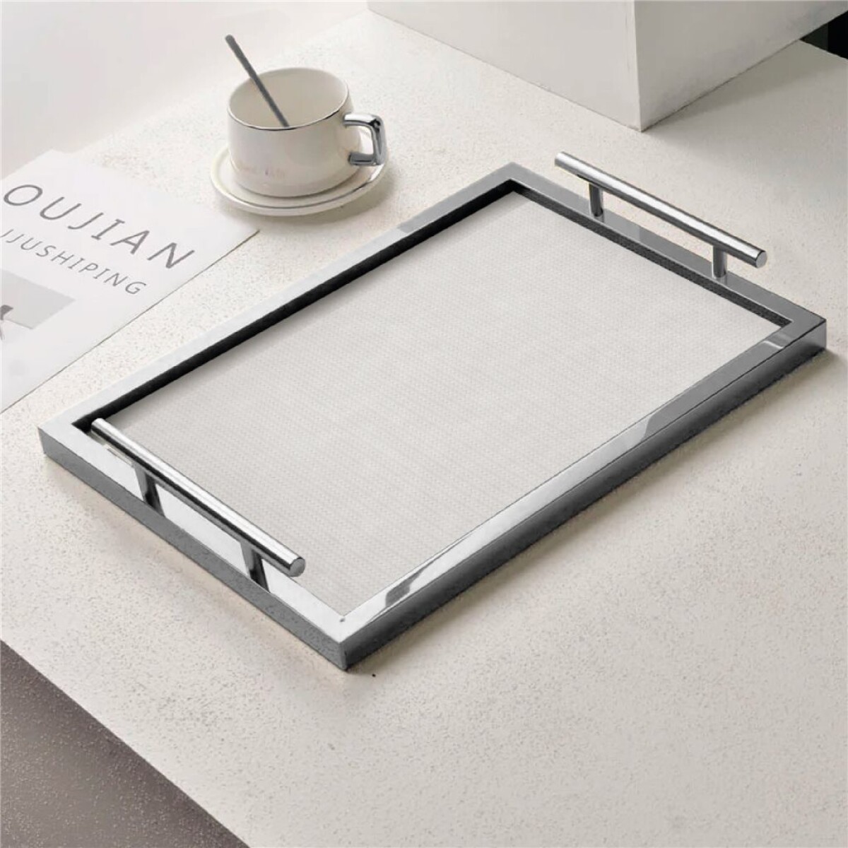 Bandeja de MDF y Vidrio 