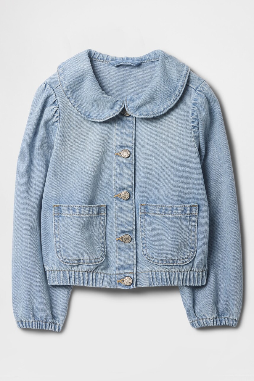Campera De Jean Toddler Niña Light Denim