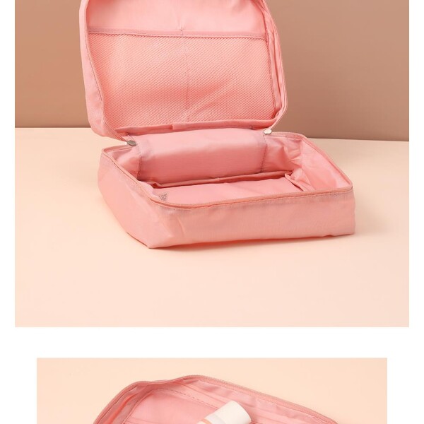Necessaire organizador de viaje rosa