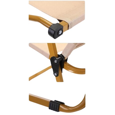 Silla plegable para camping Beige