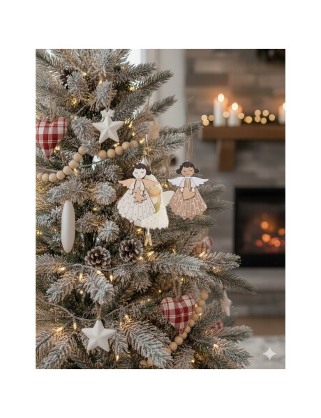 COLGANTE ANGEL MADERA 10 CM. COLGANTE ANGEL MADERA 10 CM.