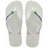 Ojotas Havaianas Brasil Logo Blanco