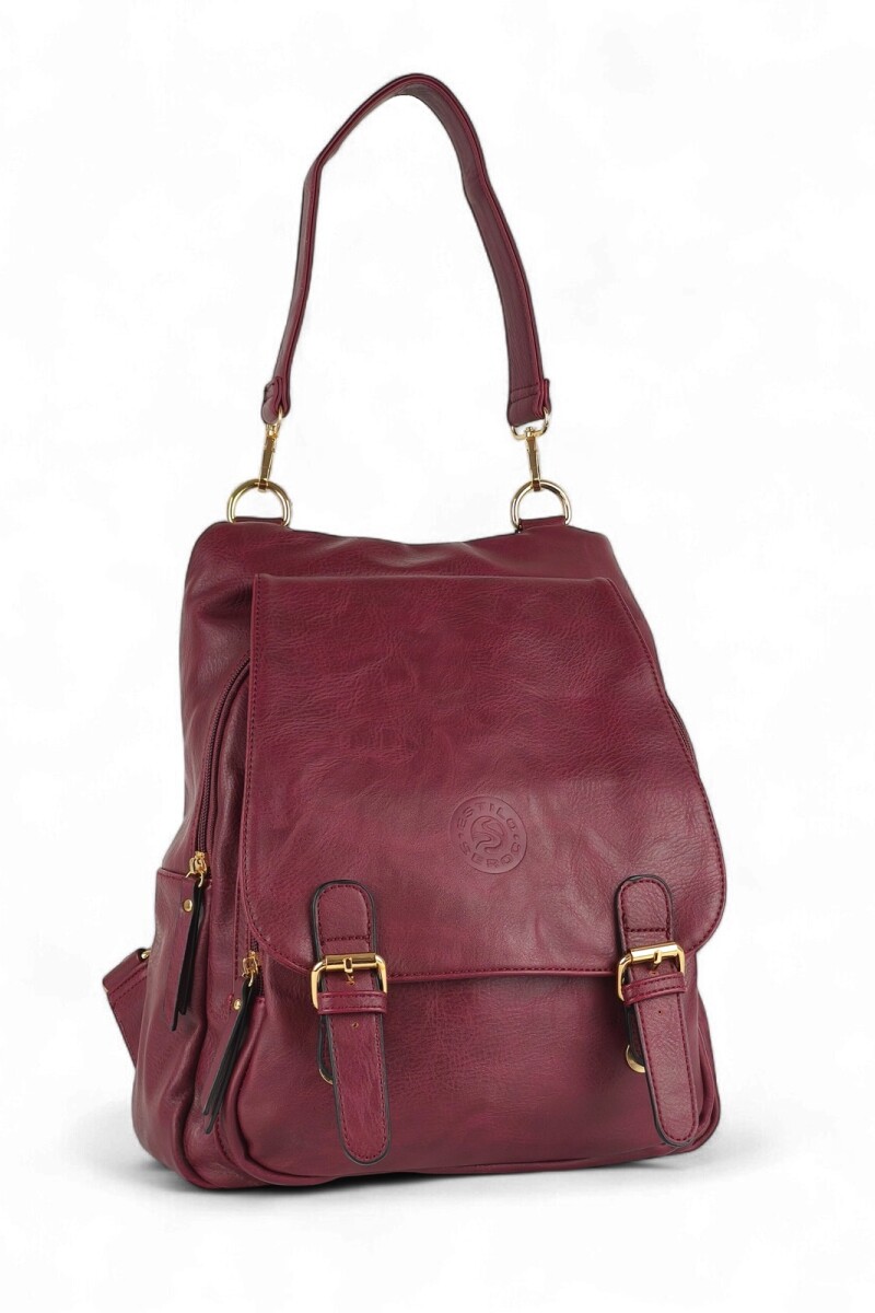 Mochila cartera Bordó