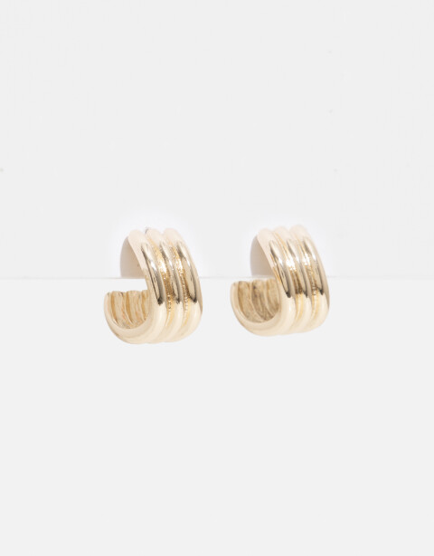 Aros Argollas Metal Argollas De Metal - Dorado