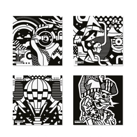 Dibujo Carioca en Terciopelo x 4 Dibujo Carioca en Terciopelo x 4