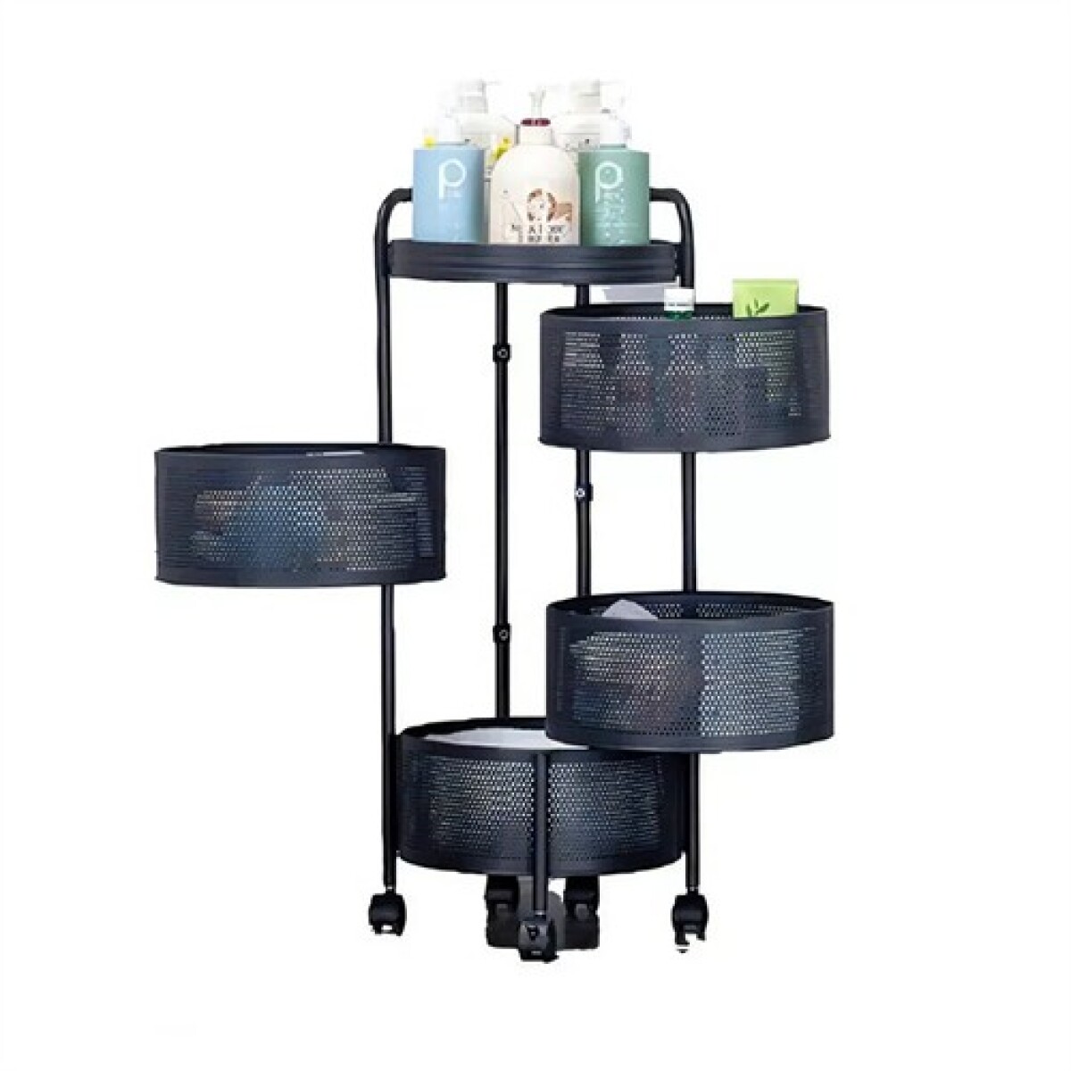 Organizador frutero 4 compartimentos - Negro 