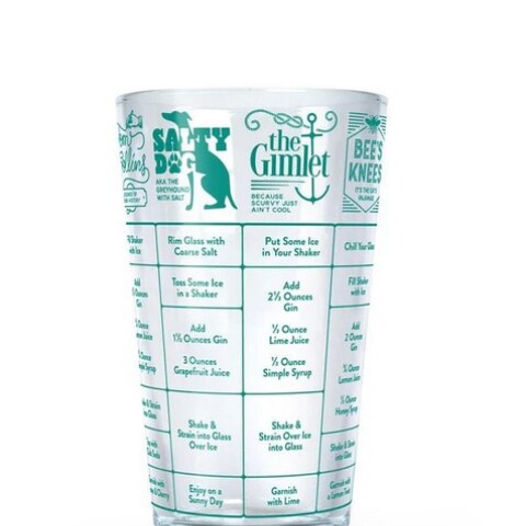 Vaso de vidrio medidor Gin